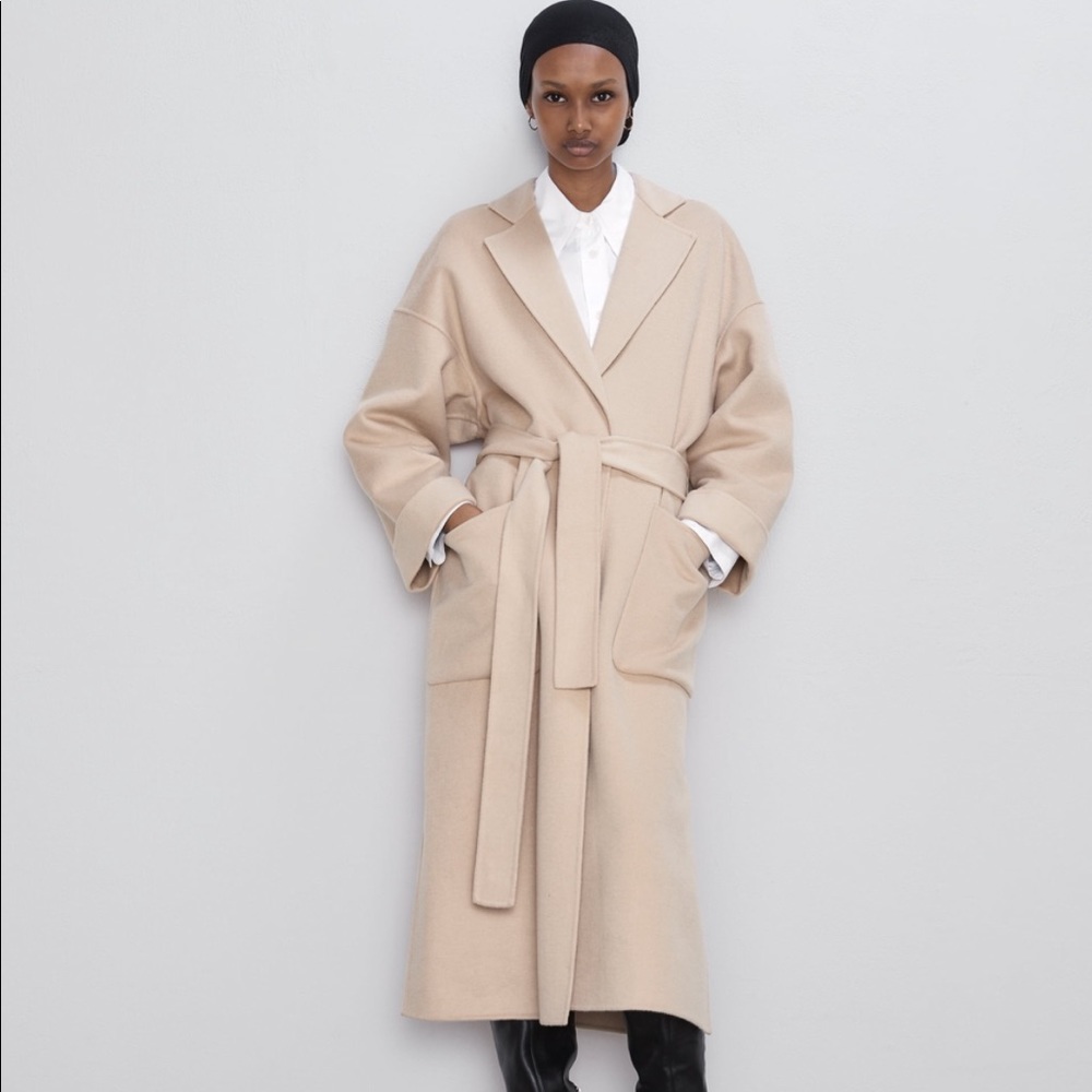 Zara Belted Wool Coat